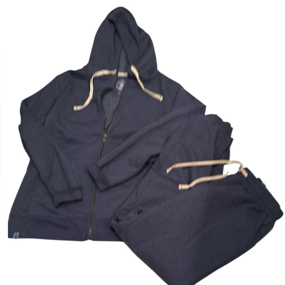 NWOT 30a gear Navy Blue Hoodie and Sweatpants Set M super soft cozy joggers